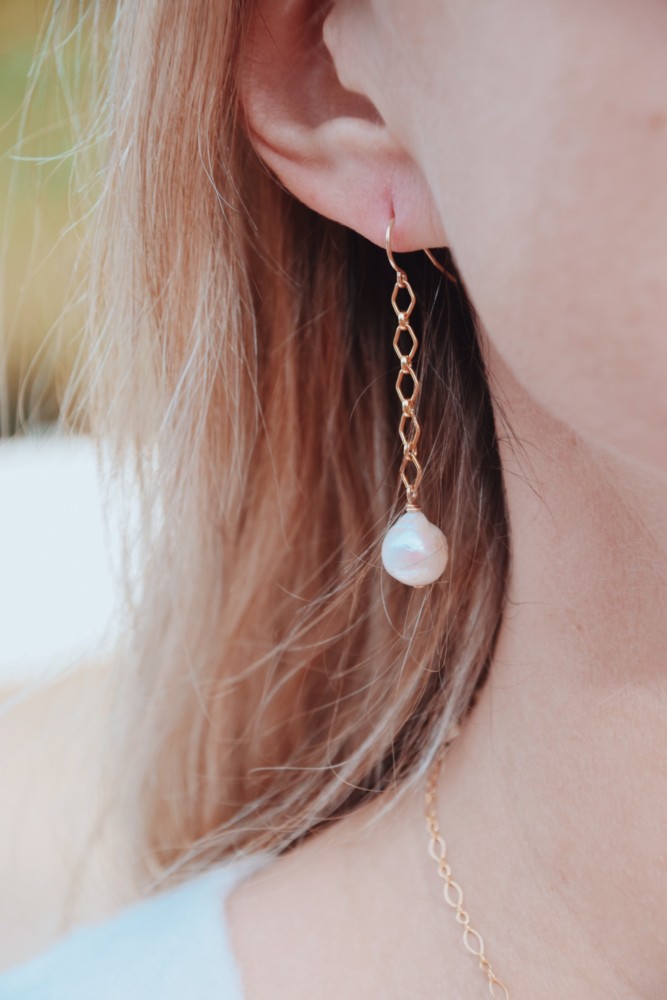 Freshwater Pearl Drop Earring are the perfect elegant touch when dressed up or down