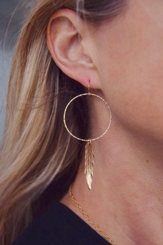 Gold Dream Catcher Earrings are the perfect whimsical look for the beach or office!